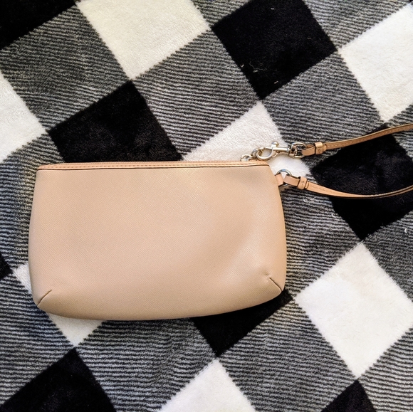 Coach Coated Canvas Tan Wristlet - Picture 7 of 11